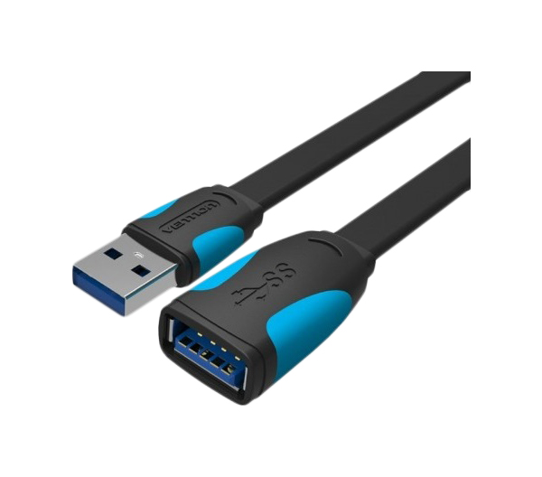 фото Кабель vention usb a-usb a, m-f 2м black (vas-a13-b200)