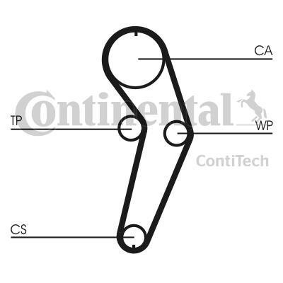 фото Комплект ремня грм contitech ct988wp3