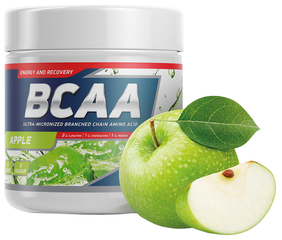 GeneticLab Nutrition Pro BCAA 250 г, яблоко