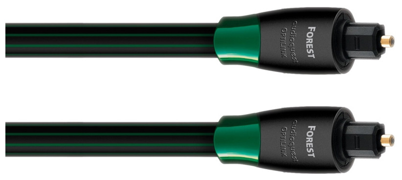 фото Кабель audioquest optilink forest toslink - toslink, 3м black/green