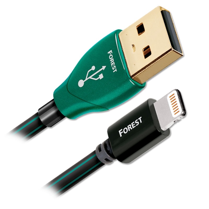 фото Кабель audioquest forest lightning 1,5м black/green