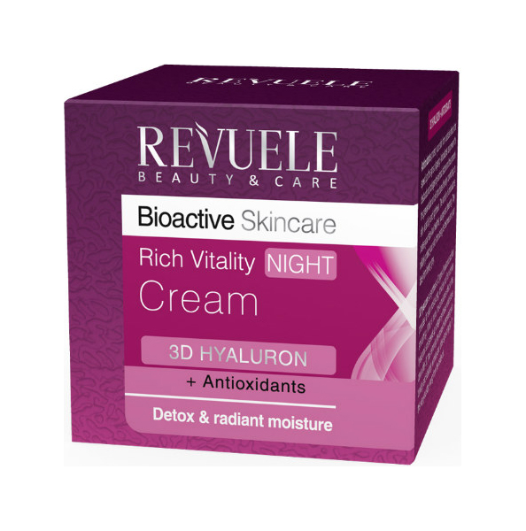 

Крем для лица Revuele Bioactive skincare 3D Hyaluron+Antioxidants Night 50 мл
