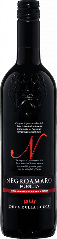 

Вино Duca della Rocca Negroamaro Puglia IGT Contri Spumanti