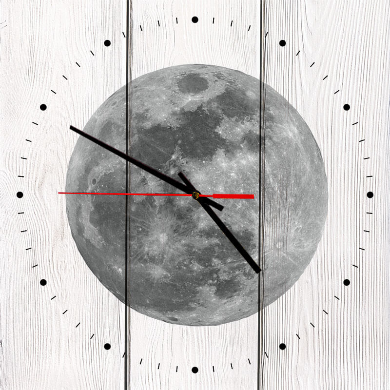 фото Настенные часы луна 30 х 30 см дом корлеоне