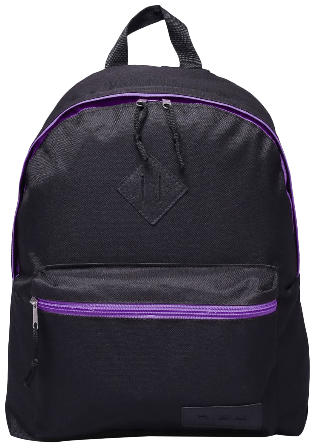 Рюкзак детский RISE Классический, черно-фиолетовый