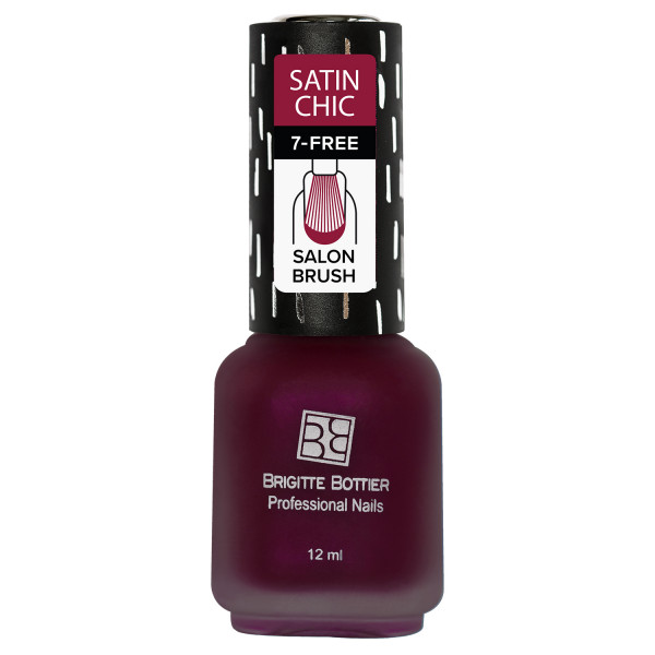 

Лак Brigitte Bottier Satin Chic тон 156 малиновый, 12 мл