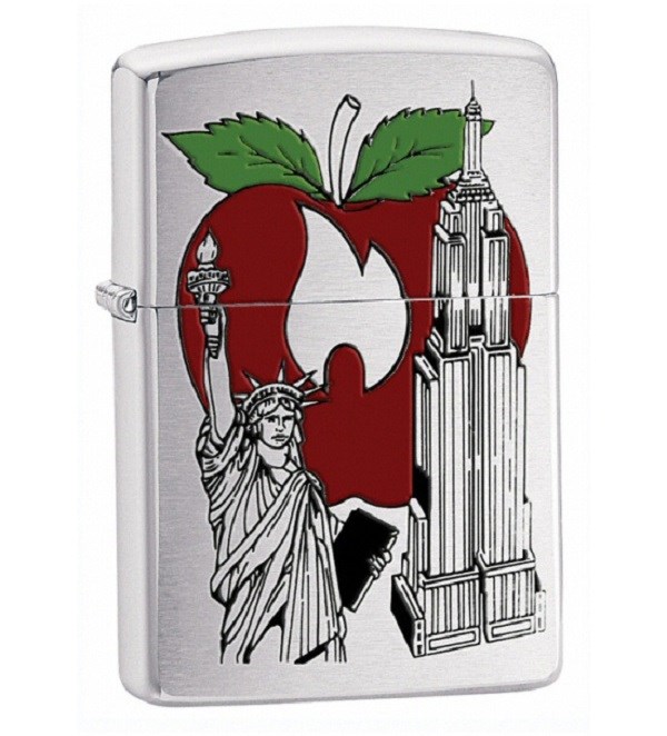 

Бензиновая зажигалка Zippo BS Apple 24519 Satin Chrome, Серый, BS Apple 24519