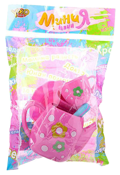 

Игрушечная посуда Yako Toys С Чайником 4 Предмета Минимания Д79204-GW