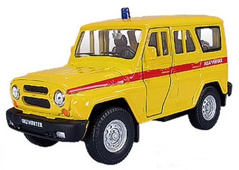 фото Машинка металлическая autotime uaz hunter специального назначения 1:36 65209w-rus