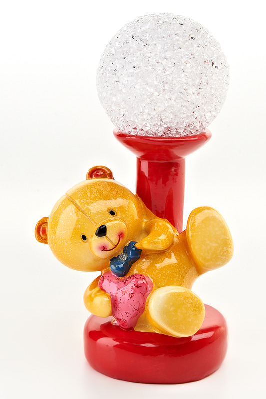 фото Фигурка декоративная "плюшевый мишка/валентинка", с подсветкой ens