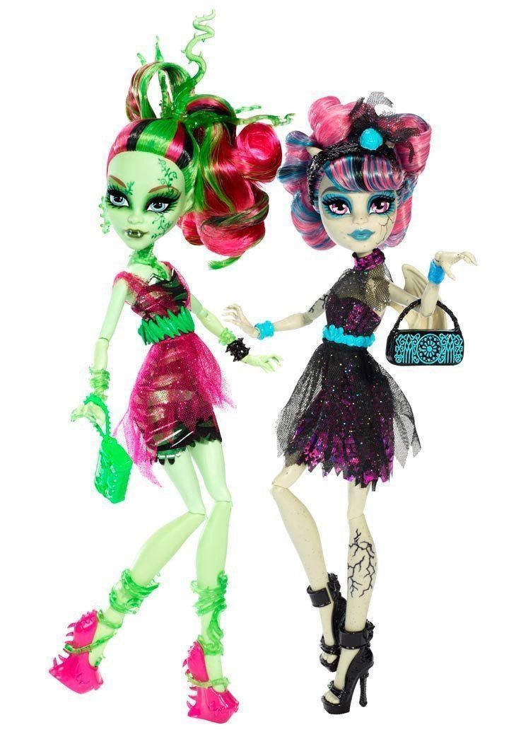 

Куклы Monster High Рошель Гойл и Венера - Зомби Шейк BJR17