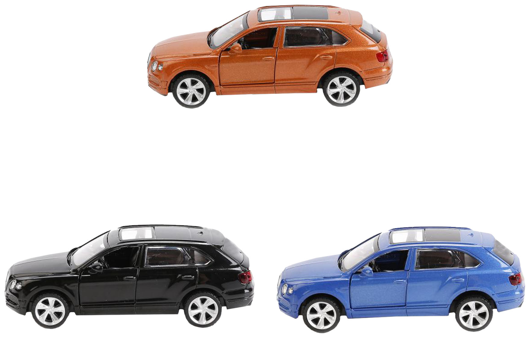 

игрушечная машинка инерционная Технопарк Bentley Bentayga масштаб 1:45, металлическая, Разноцветный