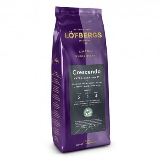 

Кофе в зернах Lofbergs Crescendo Hella RA 400 г, 11222