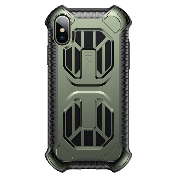 фото Чехол baseus cold front cooling case для iphone xs green