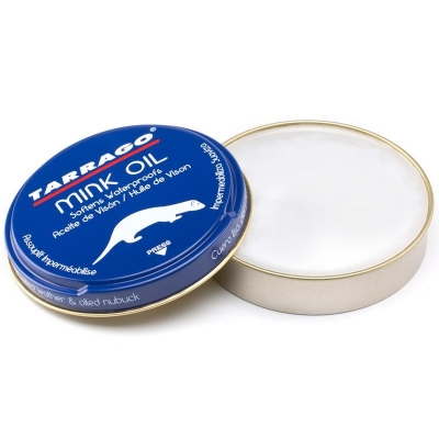 Крем воск для обуви бесцветный с норковым маслом Tarrago Mink Oil 100 мл, TCL79