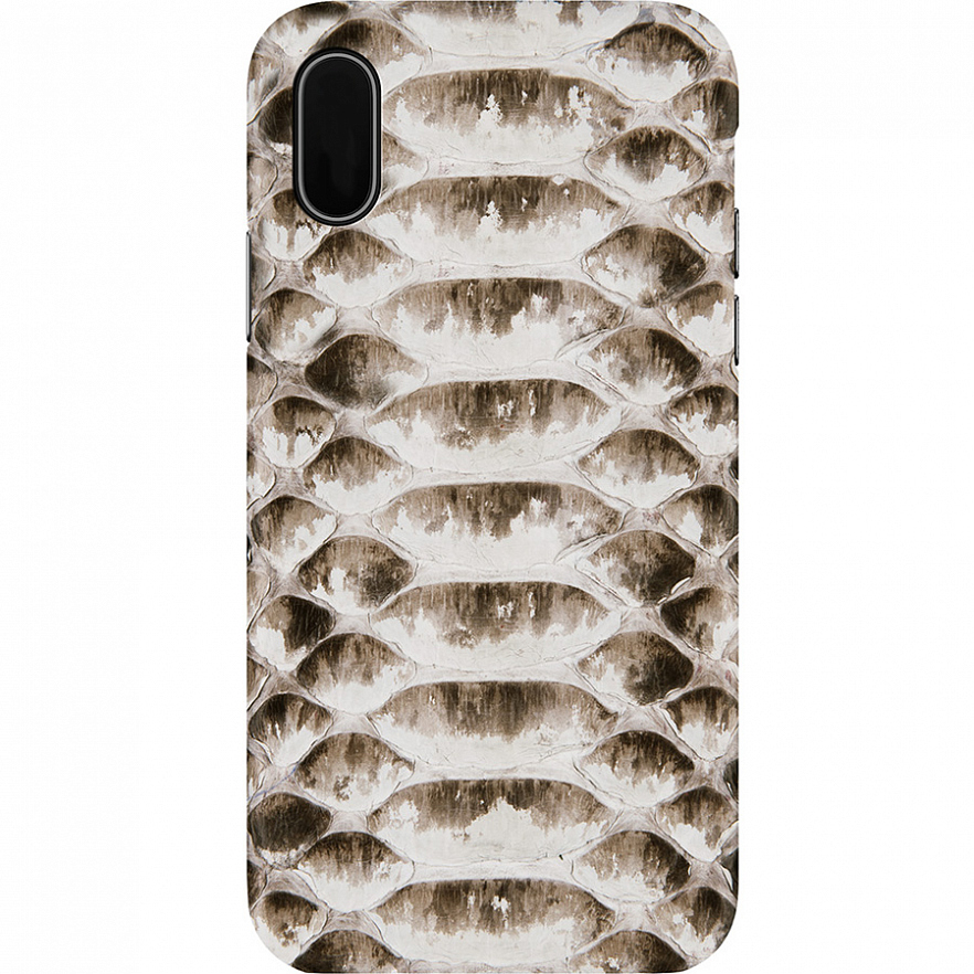 фото Чехол toria exotic python hard для iphone xr beige