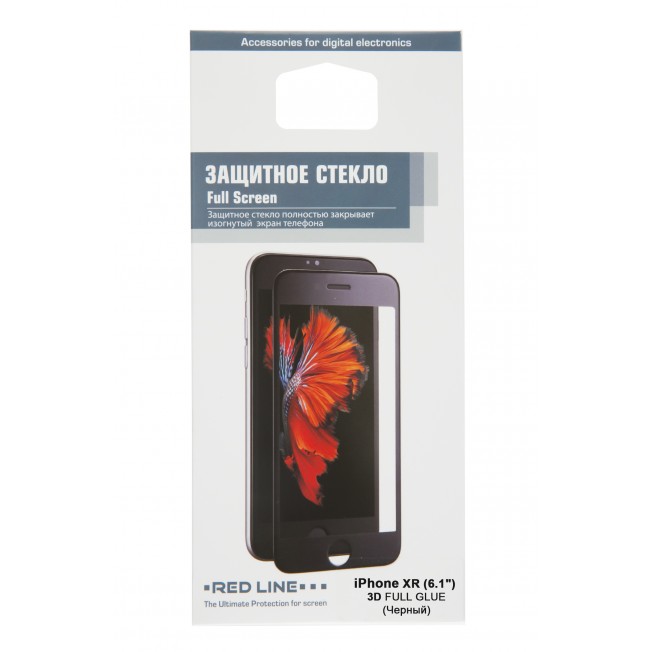 

Защитное стекло RED LINE для iPhone XR Black