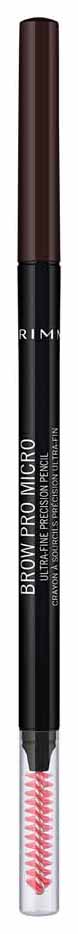 Карандаш для бровей Rimmel Brow Pro Micro Ultra-Fine Precision Pencil lottie london воск для укладки бровей mega brow clear