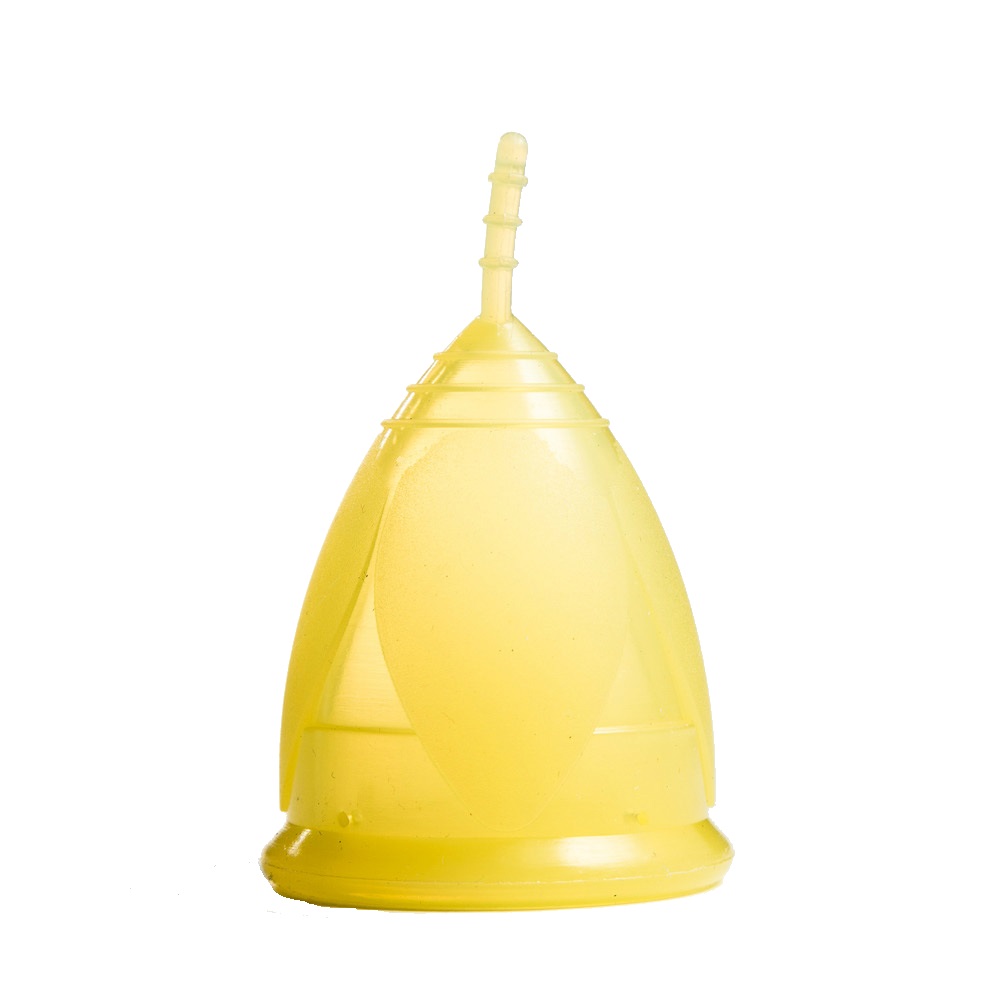 Менструальная чаша Тюльпан желтая размер S