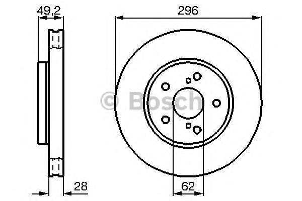 фото Тормозной диск bosch 0986478968