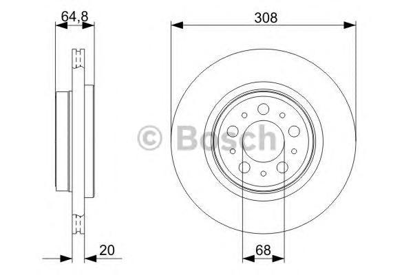 фото Тормозной диск bosch 0986479320