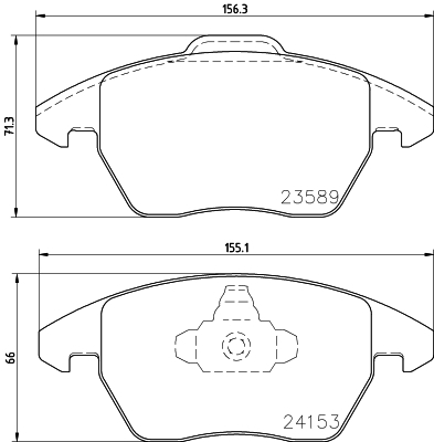 фото Комплект тормозных колодок hella 8db355011811 hella pagid/behr