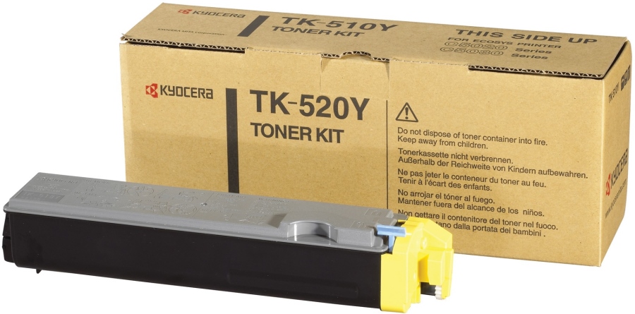 

Картридж для лазерного принтера Kyocera TK-520Y, желтый, оригинал, TK-520Y