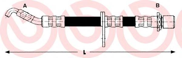 фото Шланг тормозной системы brembo t83014