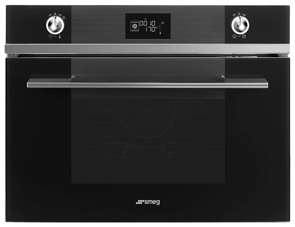 фото Встраиваемый электрический духовой шкаф smeg sf4102vcn black