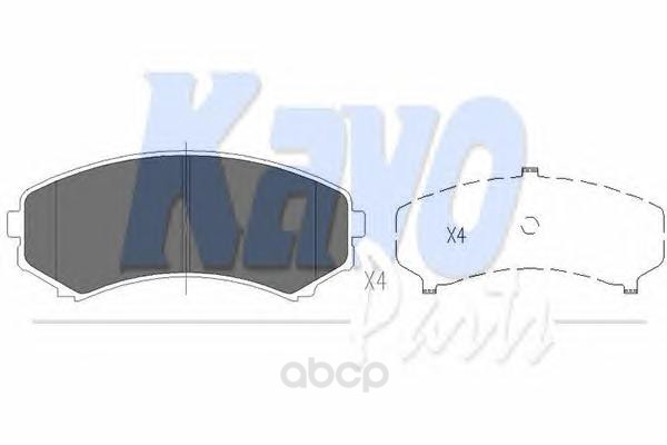 

Тормозные колодки KaVo Parts KBP4504