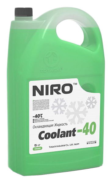 фото Охлаждающая жидкость niro coolant green -40c 5кг totachi