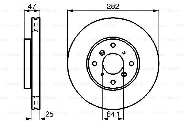 фото Тормозной диск bosch 0986478982