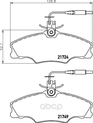 

Комплект тормозных колодок Hella 8DB355018201