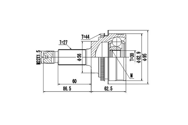 

Шрус DYNAMATRIX DCV856009