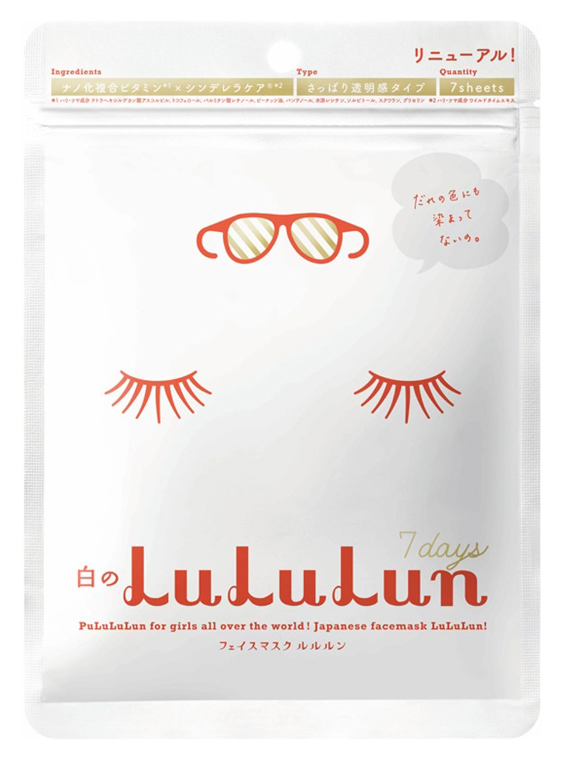

Маска для лица LuLuLun Face Mask White 7 шт х 125 г