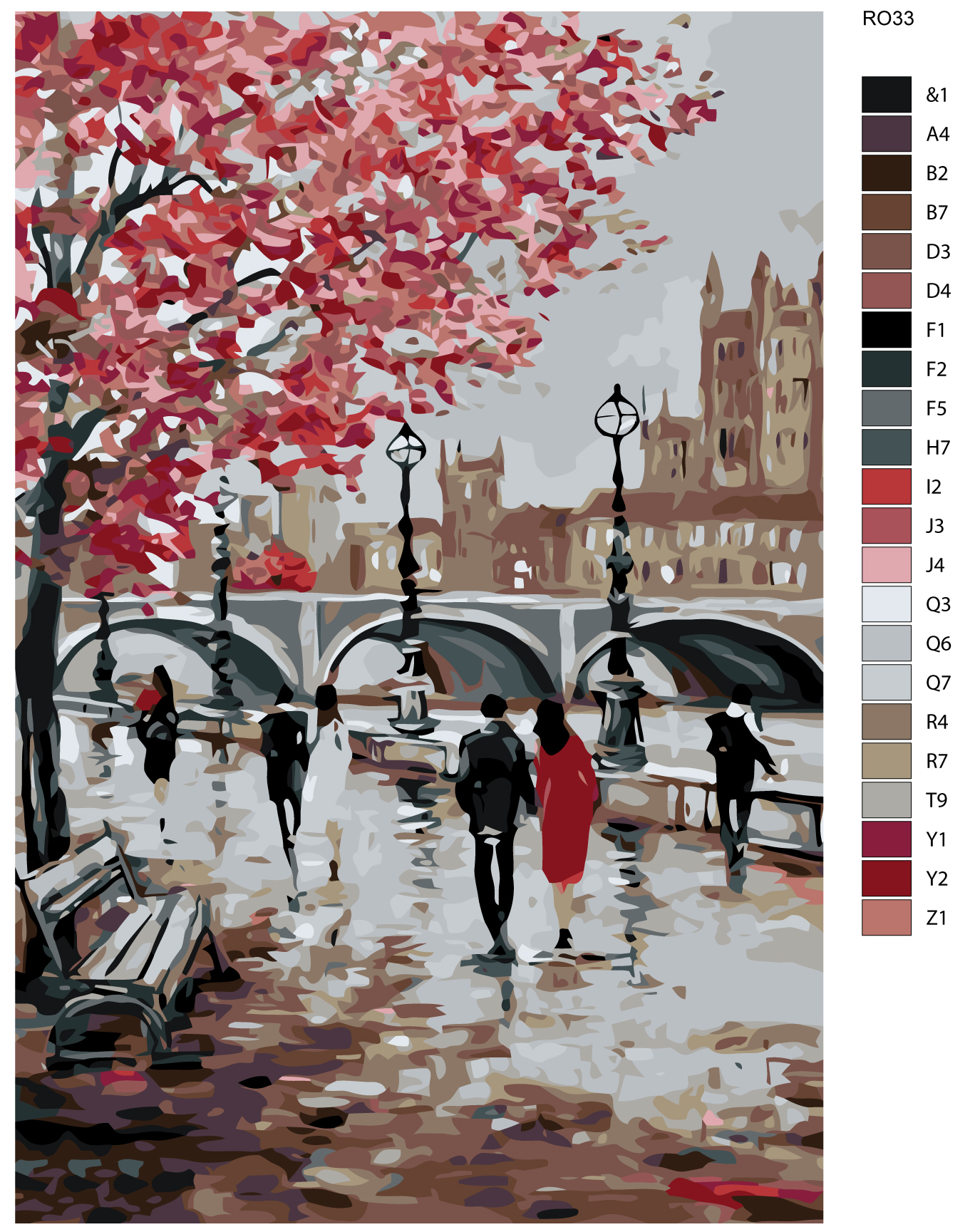 

Картина по номерам, 40 x 60, RO33, RO33