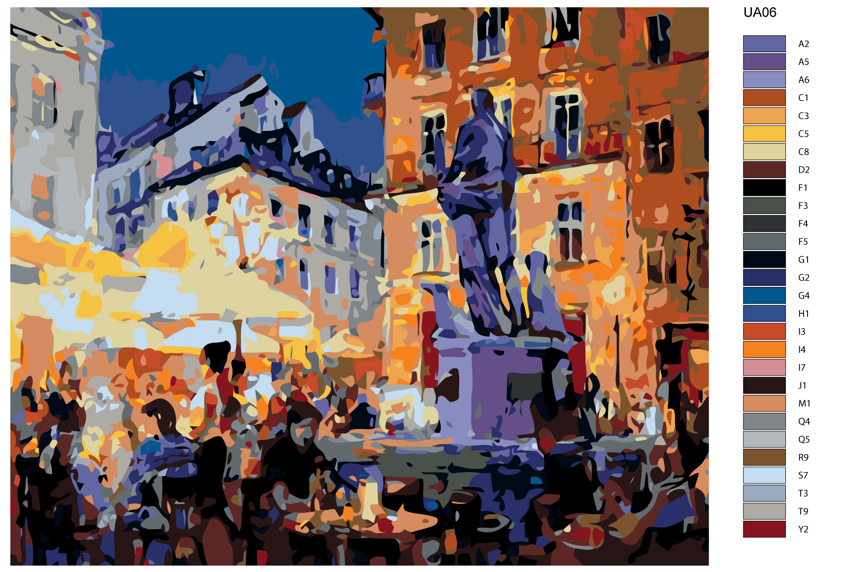 

Картина по номерам, 40 x 50, UA06, UA06