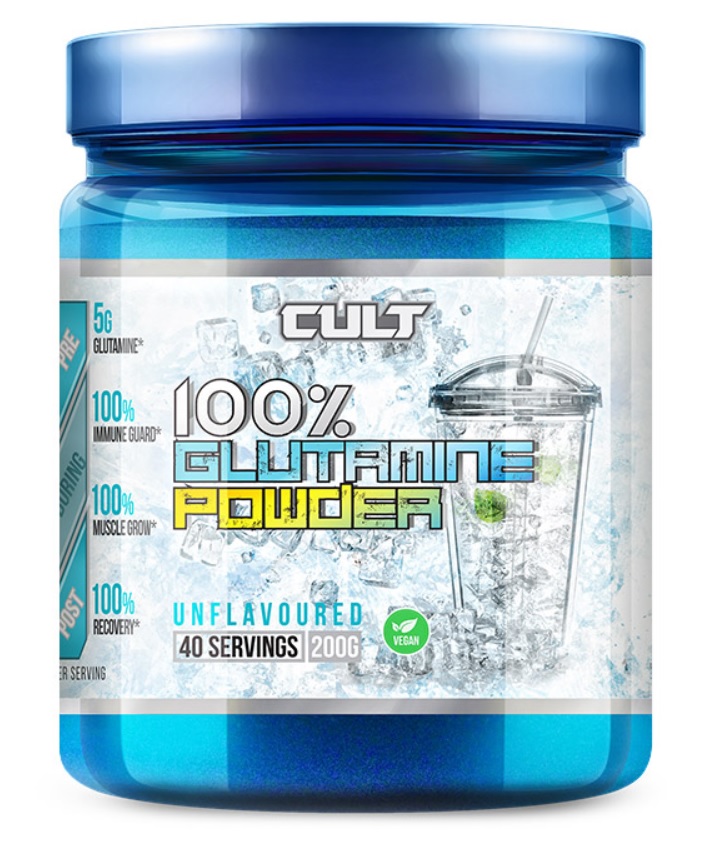 фото 100% glutamine powder cult sport nutrition, 200 г, без вкуса