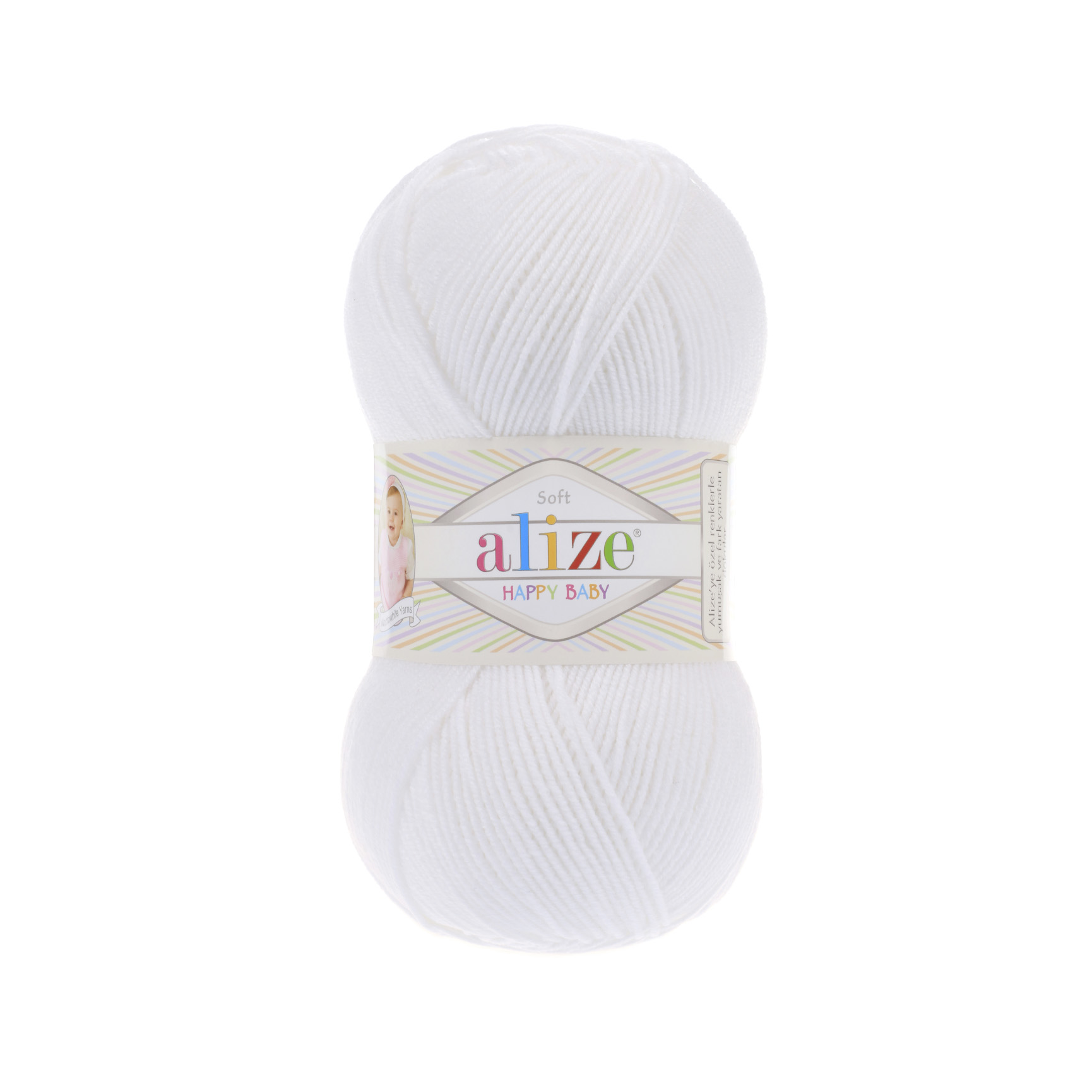 

Пряжа Alize ANG,HAP,BABY,055 Happy Baby 055 белый, Happy Baby