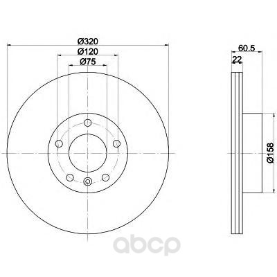 

Тормозной диск HELLA PAGID 8DD355107691