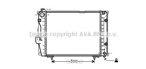фото Pадиатор системы охлаждения без aвтоматической cистемы mb w124 85 ava ms2069