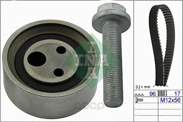 

Комплект грм renault. dacia 1.4-1.6 z=96x17 96 Ina арт. 530049010