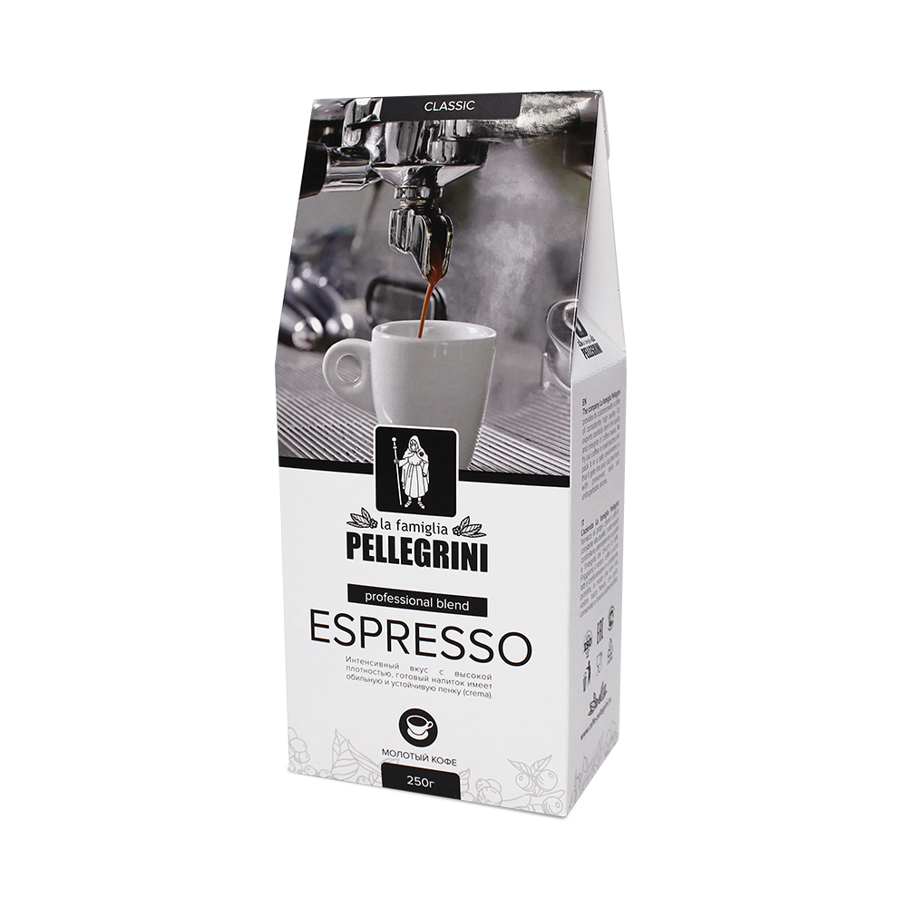 

Кофе молотый La famiglia Pellegrini espresso professional blend 250 г