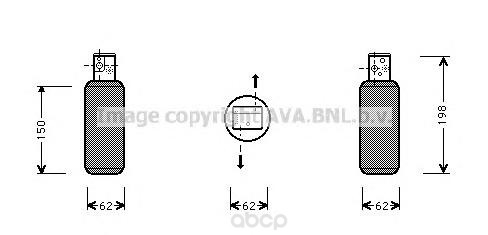 

Осушитель кондиционера Ava для Saab 9-5 all 1997 SBD044