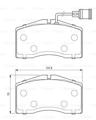 

Тормозные колодки Bosch дисковые 986424664