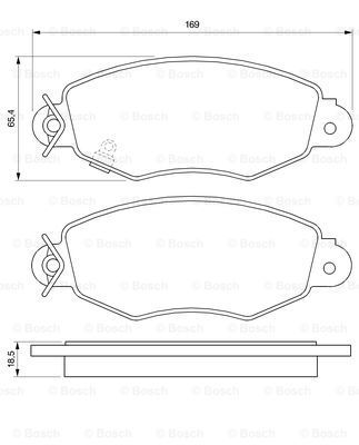 

Тормозные колодки Bosch дисковые 986424691