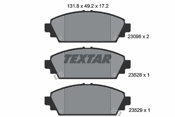 

Комплект тормозных дисковых колодок Textar 2309601