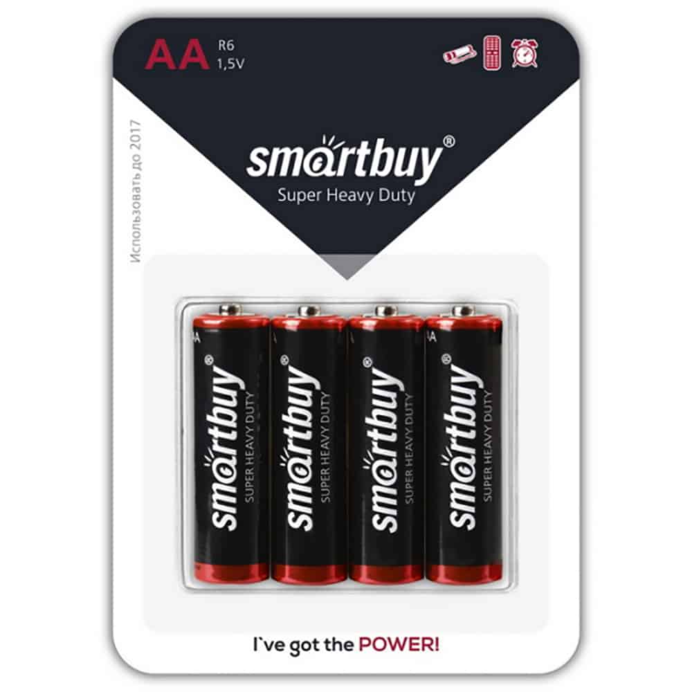 

Батарейка SmartBuy АА R06-4BL 4 шт