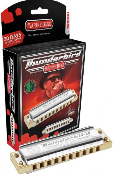 Губная гармоника диатоническая HOHNER Marine Band Thunderbird D low