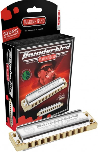 фото Губная гармоника диатоническая hohner marine band thunderbird d low